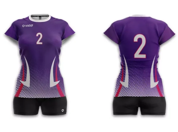 Strój siatkarski damski Fire w kolorze fioletowym