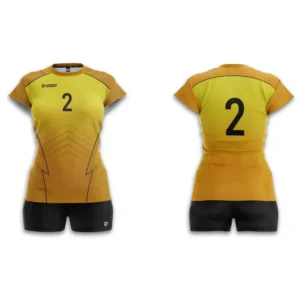 Strój siatkarski damski Game w kolorze żółtym