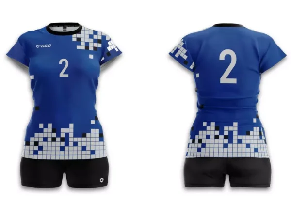 Strój siatkarski damski Mirage w kolorze niebieskim