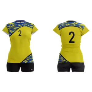 Strój siatkarski damski Spectrum II w kolorze żółtym