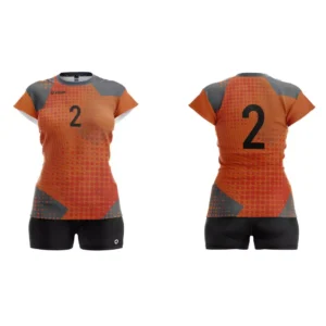 Strój siatkarski damski Spike w kolorze pomarańczowym