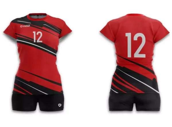 Strój siatkarski damski Winner w kolorze czerwonym