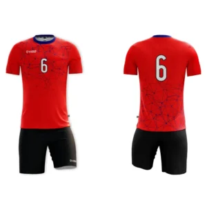 Strój siatkarski męski Astral w kolorze czerwownym