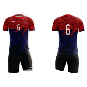 Strój siatkarski męski Attack w kolorze granatowym