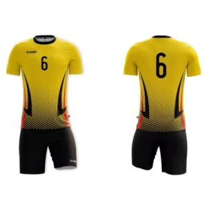 Strój siatkarski męski Fire w kolorze żółtym