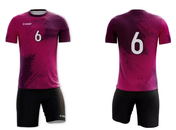 Strój siatkarski męski Grande w kolorze fioletowym