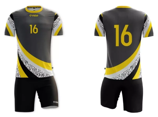 Strój siatkarski Jump w kolorze jasnoszarym