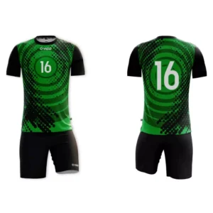 Strój siatkarski męski Play-off w kolorze zielono-czarnym