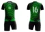 Strój siatkarski męski Play-off w kolorze zielono-czarnym