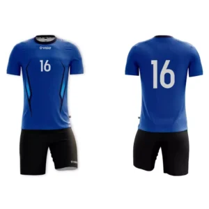 Strój siatkarski męski Point w kolorze niebieskim