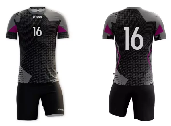 Strój siatkarski męski Spike w kolorze szarym