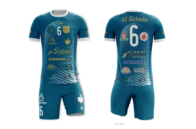 Projekt stroju sportowego dla AS Sicienko w kolorze niebieskim