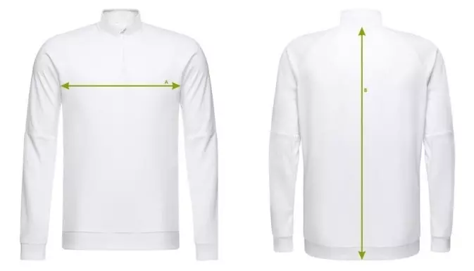 Tabela rozmiarów bluz treningowych