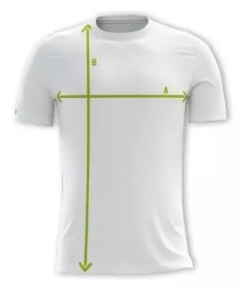 Tabela rozmiarów koszulek sportowych
